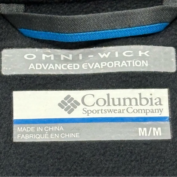 ⭐️EUC⭐️ Men’s Columbia Full Zip Sweater Jacket in Black Heather - Size Medium - Picture 2 of 11